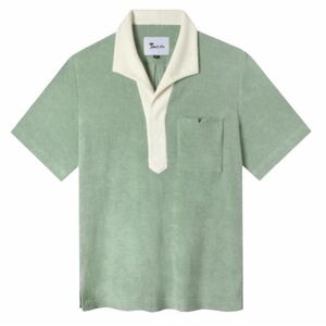 TOMBOLO - GREEN TERRYCLOTH POLO